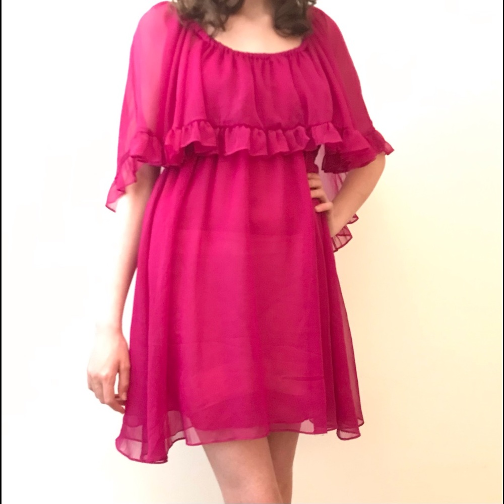 Free People Sheer Mini-Dress👗👠 - Picture 4 of 8